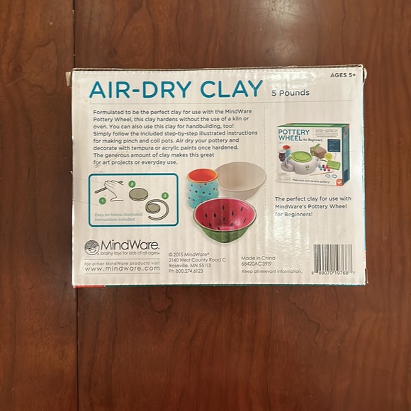 MindWare Pottery Wheel & Air-Dry Clay Pottery Kit – Pottery Wheel for Beginners - Picture 3 of 10